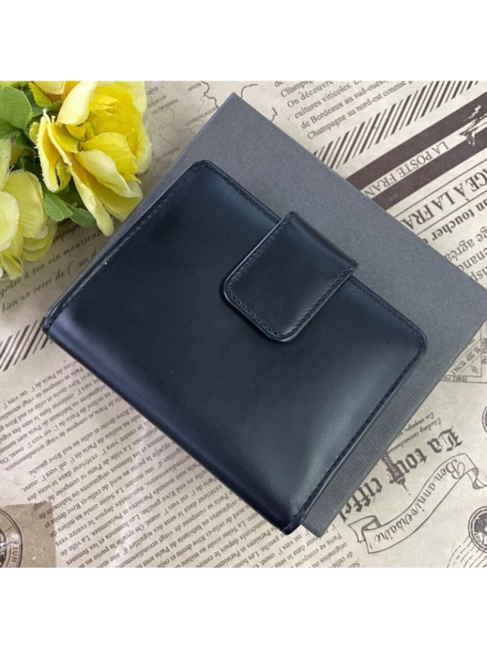 Gucci Wallet Compact Card Leather GG Black - Picture 3 of 15